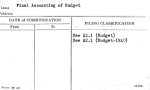 Final Accounting of Budget