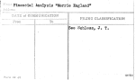 Financial Analysis "Merrie England"