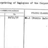 Fingerprinting of Employees of the Corporation