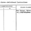 Fire Alarms--Switchboard Instructions