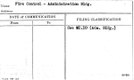 Fire Control - Administration Bldg.