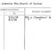 First Armenian Eve. Church of Boston