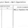 First Baptist Church - Men's Organization