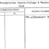 First Presbyterian Church-College & Business Girls' Club