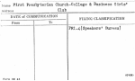First Presbyterian Church-College & Business Girls' Club