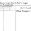 First Presbyterian Church Men's League