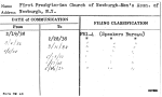First Presbyterian Church of Newburgh-Men's Assn. of