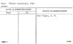 First President, The