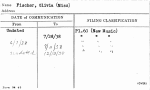 Fischer, Olivia (Miss)