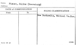Fisher, Julius (Secretary)