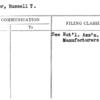 Fisher, Russell T.