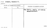 Fisher, Russell T.