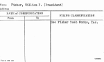 Fisher, William P. (President)