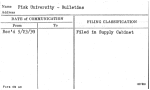 Fisk University - Bulletins
