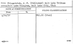 Fitzpatrick, J.F. (Publisher) Salt Lake Tribune