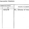 Food Concession Schedule