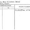 Forbes, Mary Elizabeth (Miss)