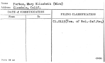 Forbes, Mary Elizabeth (Miss)