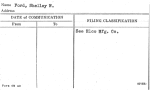 Ford, Shelley W.