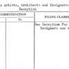 Foreign Artists, Architects and Designers-Proposed Reception