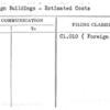 Foreign Buildings - Estimated Costs