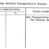 Foreign Exhibits Transportation Charges