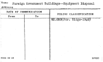 Foreign Government Buildings--Equipment Disposal