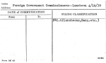 Foreign Government Commissioners--Luncheon 4/16/39