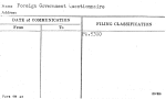 Foreign Government Questionaire