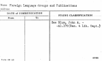 Foreign Language Groups and Publications