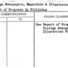 Foreign Newspapers, Magazines & Illustrated Publ.- Report of Progress in Utilizing