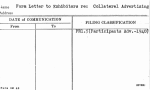 Form Letter to Exhibitors re: Collateral Advertising