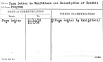 Form Letter to Exhibitors re: Description of Exhibit Program