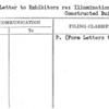Form Letter to Exhibitors re: Illumination of Fair Constructed Buildings