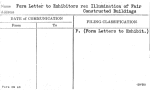 Form Letter to Exhibitors re: Illumination of Fair Constructed Buildings