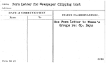 Form Letter For Newspaper Clipping List