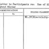 Form Letter to Participants re: Use of Electricity throughout Winter