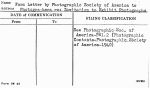 Form Letter by Photographic Society of America to Photographers re: Invitation to Exhibit Photographs