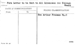 Form Letter to be Sent to All Licensees re: Chicago Event