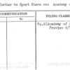 Form Letter to Sport Stare re: Academy of Sport Preview