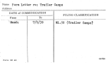 Form Letter re: Trailer Camps