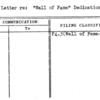 Form Letter re: "Wall of Fame" Dedication Ceremony