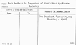 Form Letters to Companies of Electrical Appliance Industry