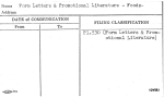 Form Letters & Promotional literature - Foods-