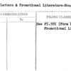 Form Letters & Promotional Literature-Housing