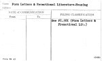 Form Letters & Promotional Literature-Housing