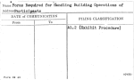 Forms Required for Handling Building Operations of Participants