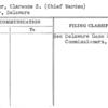Foster, Clarence S. (Chief Warden)