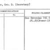 Foster, Geo. D. (Secretary)