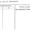Foster, Paul W. (President)